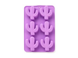 Molde silicona 6 cactus grandes